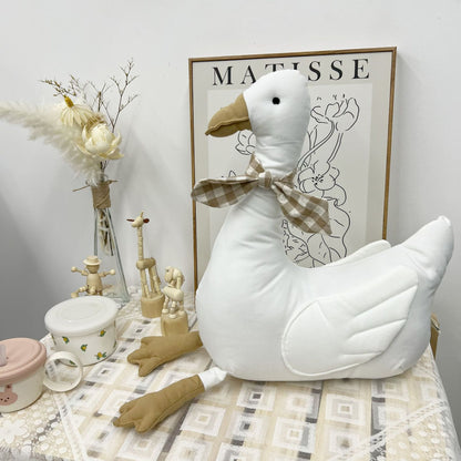 Handgemachte Bio-Baumwolle Hasen Plüschpuppen mit abnehmbaren Outfits