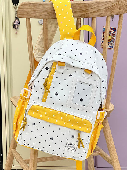 Lässiger Schneeflocken-Print-Rucksack Brehn
