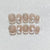 Dekoratives Press-On-Nagelset mit elegantem Blattdesign Brehn