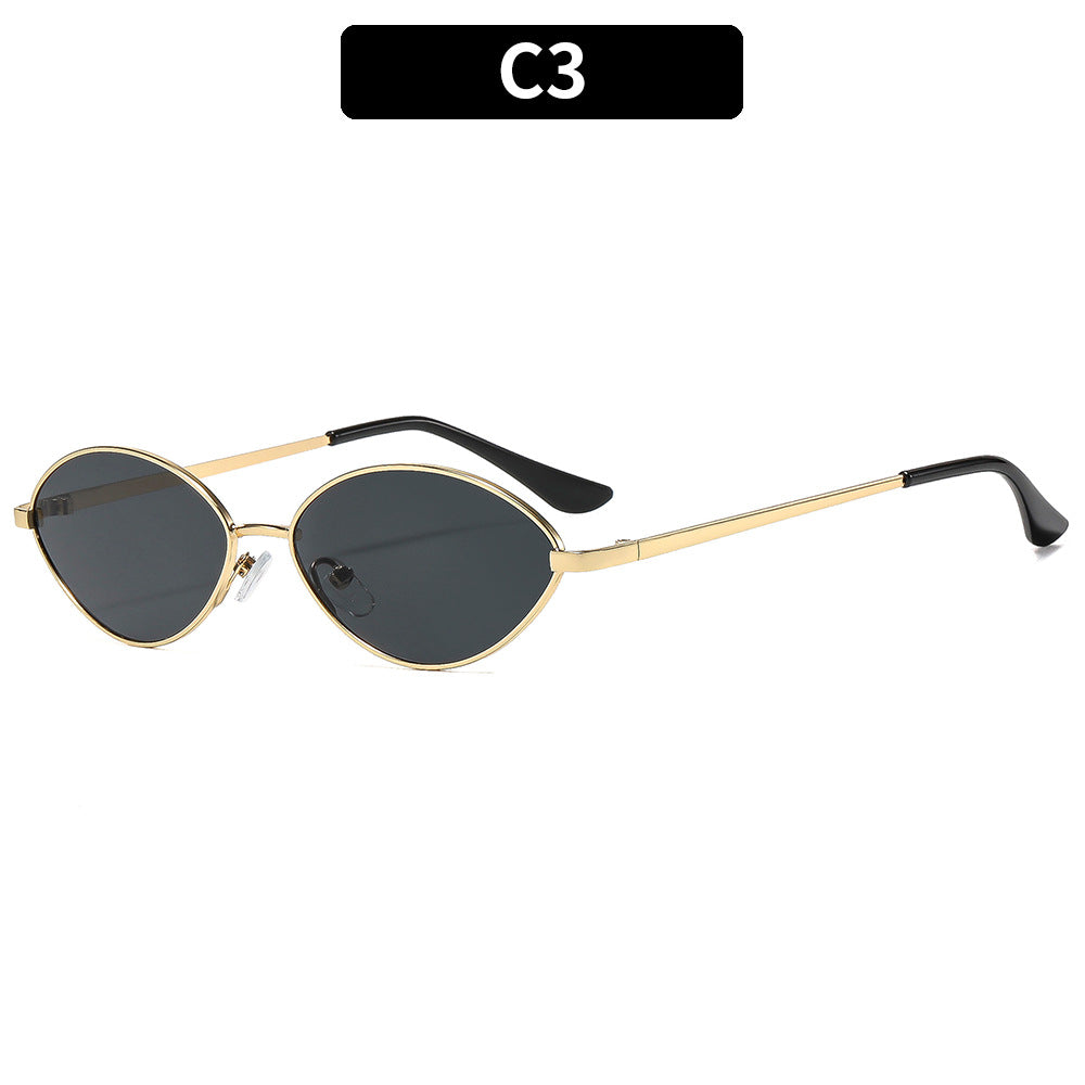 Vintage-inspirierte ovale Sonnenbrillen