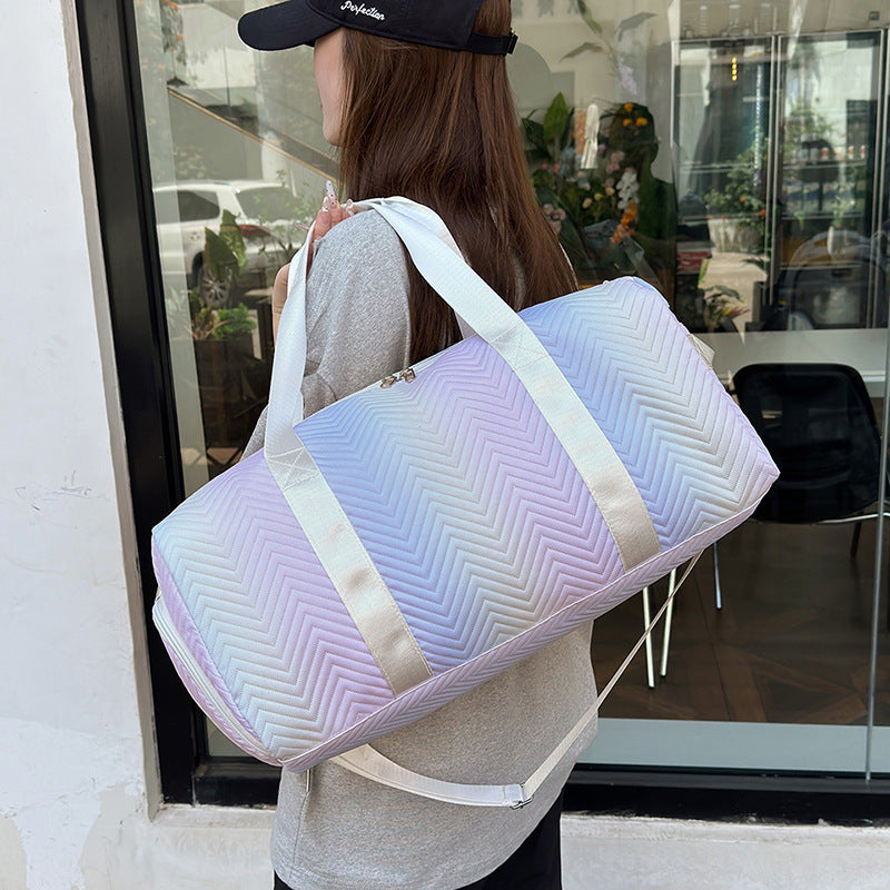 Chevron gesteppte Reisetasche Brehn