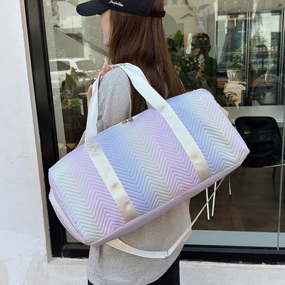 Chevron gesteppte Reisetasche Brehn