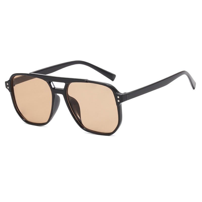 Damen oversized Sonnenbrille mit geometrischem Design und UV-Schutz Brehn