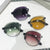 Damen trendige Oversized Sonnenbrille im futuristischen Design Brehn