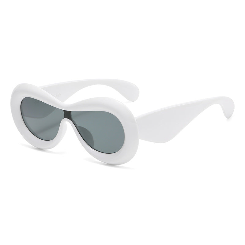 Damen modische oversized Sonnenbrille im extravaganten Design Brehn