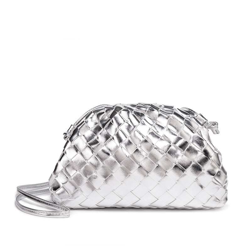 Texturierte Gewebte Handheld Clutch Brehn