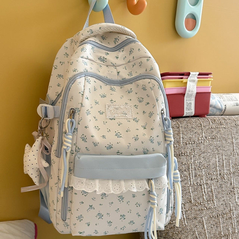 Stylische Blumenmuster-Rucksack Brehn