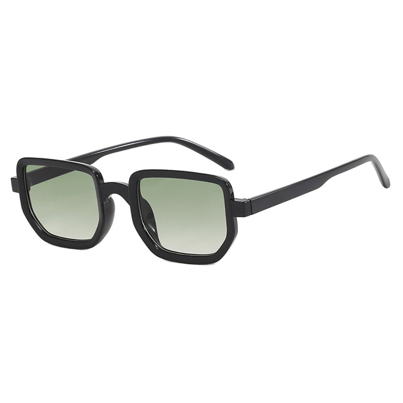 Damen geometrische Sonnenbrille mit modischem Rahmen und schützenden Gläsern Brehn