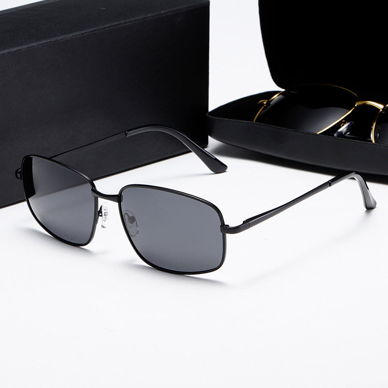 Damen elegante Sonnenbrille mit modernem Metallrahmen Brehn