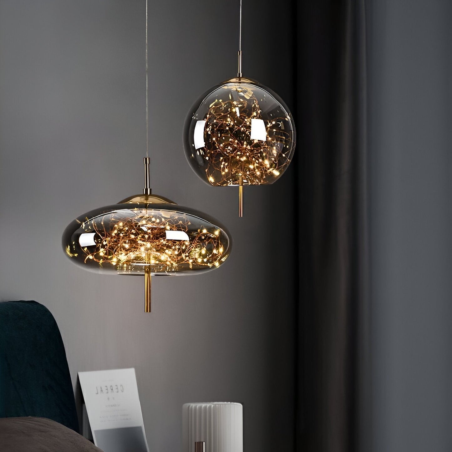 Brehn | Glas Nordisch Luxe Pendelleuchte