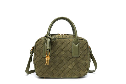 Texturierte Leder Boutique-Handtasche Brehn