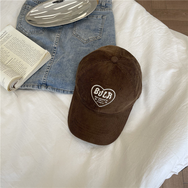 Damen Strukturiertes Corduroy Baseball Cap Brehn