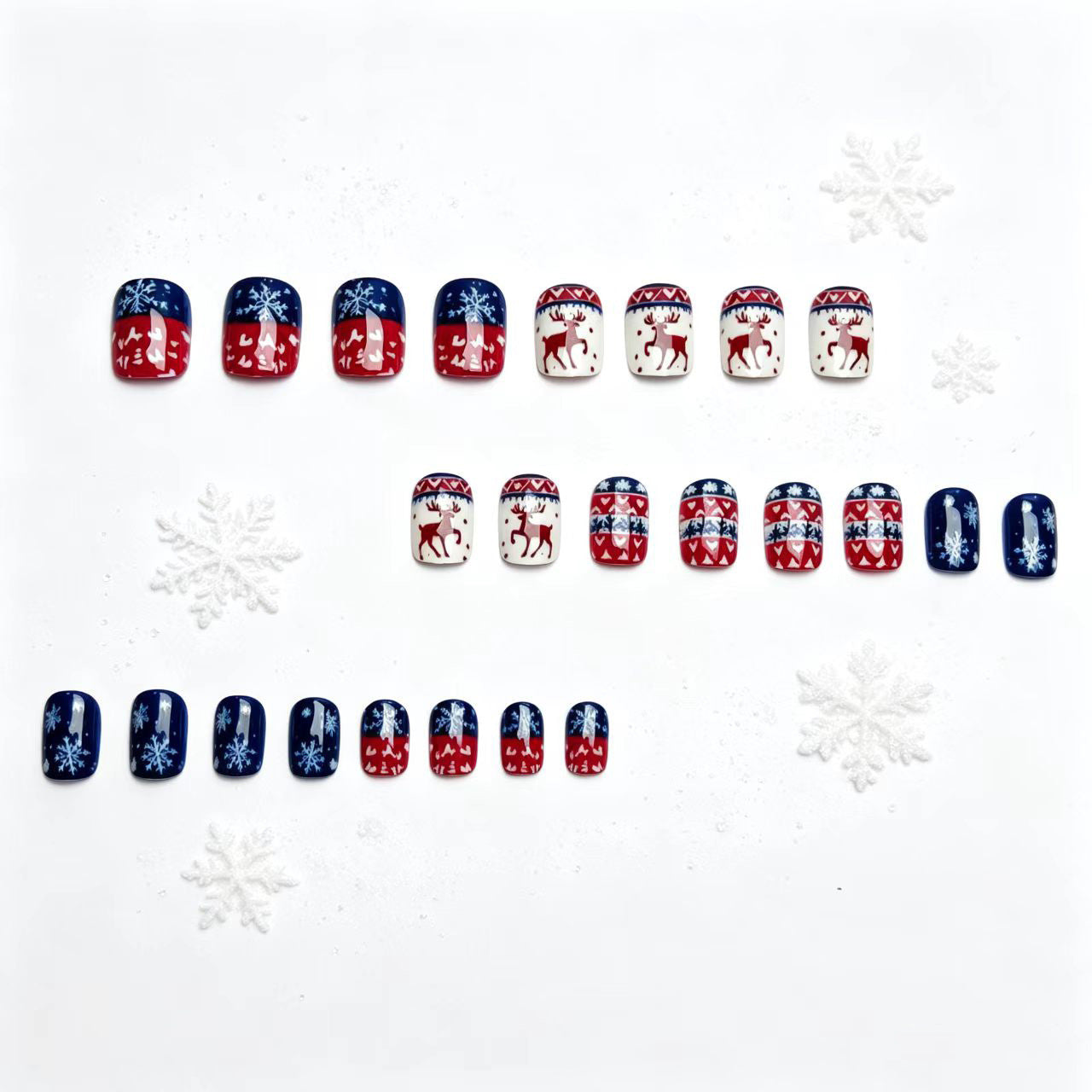 Winterliches Kunstnagelset Brehn