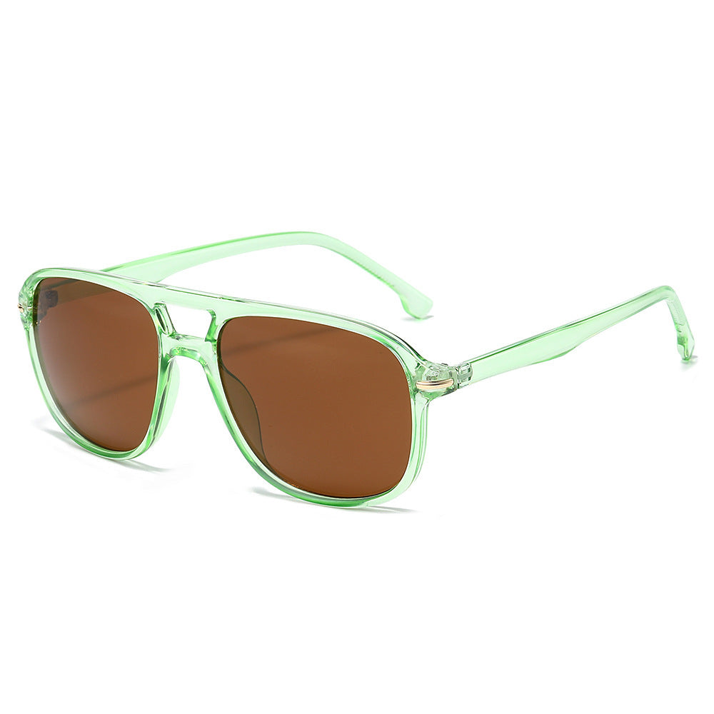 Oversized Farbverlauf Linse Schild Sonnenbrille Brehn