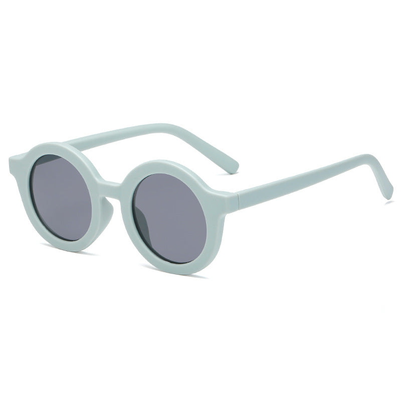 Damen stylische runde Sonnenbrille mit modernem Kunststoffrahmen Brehn