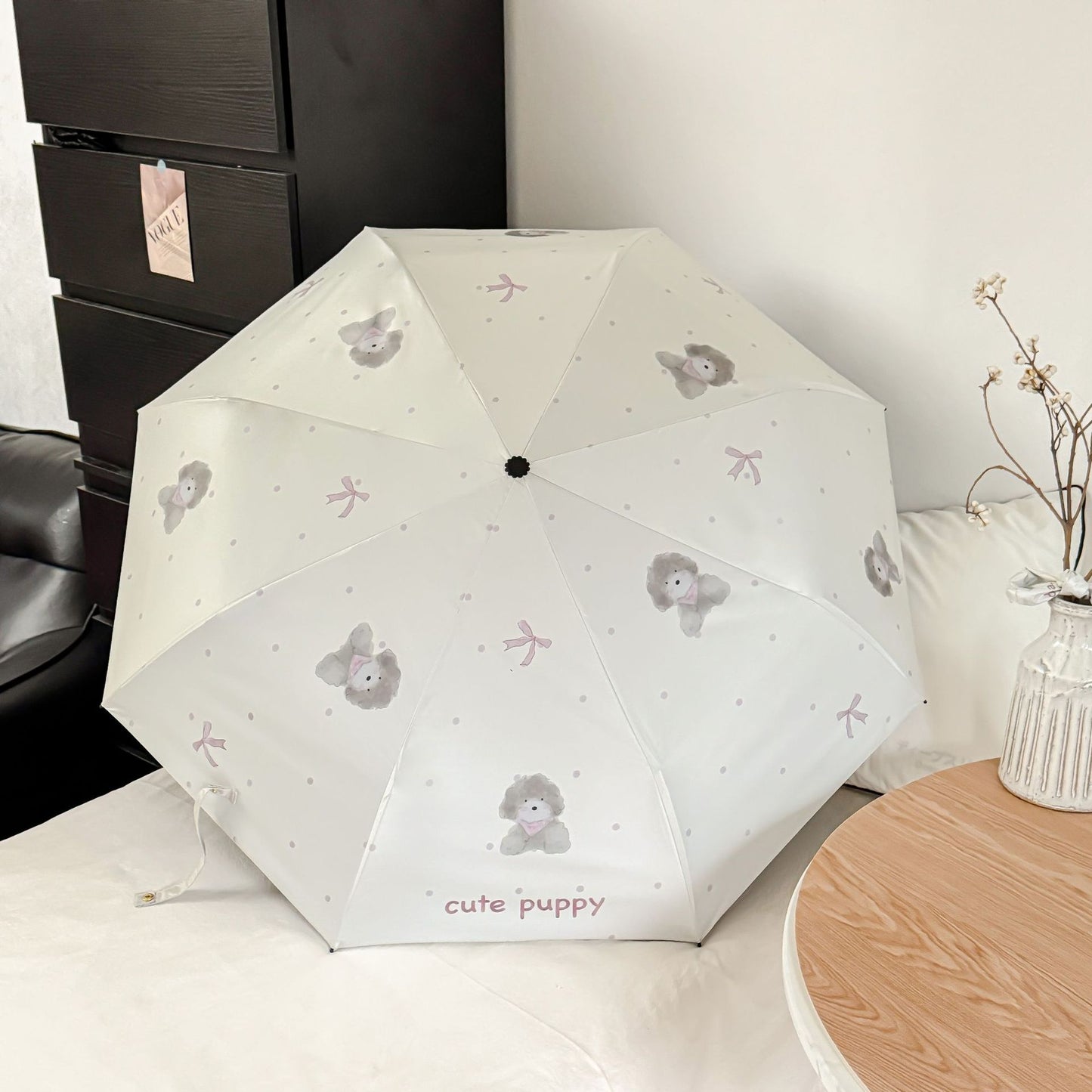Damen faltbarer Regenschirm mit verspieltem Tiermotiv Brehn