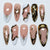 Premium dekoratives Press-On-Nagelset mit goldenen Akzenten Brehn
