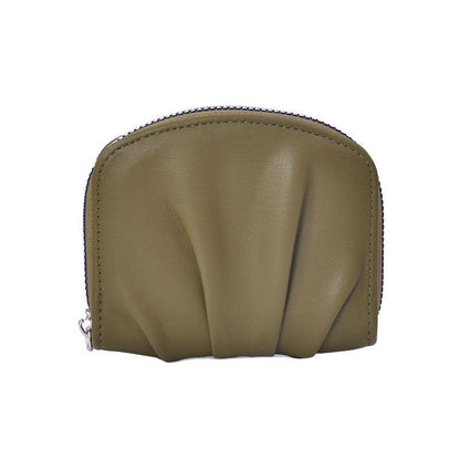 Elegante strukturierte Leder-Münztasche Brehn