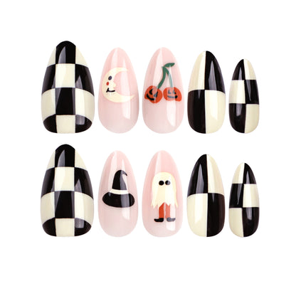 Künstliche Nagelkunst im Halloween-Design Brehn
