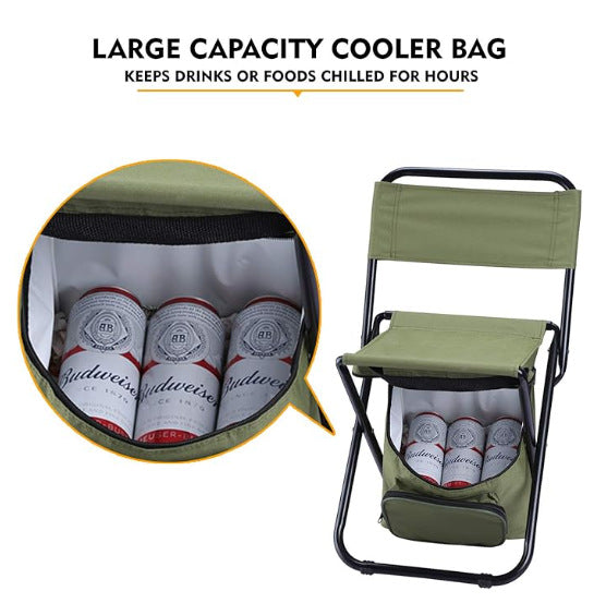 Unisex Klappstuhl mit isolierter Kühltasche Brehn
