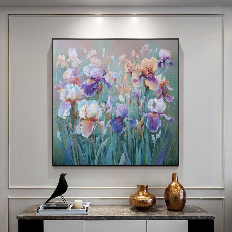 Elegante florale Leinwandkunst für Zuhause