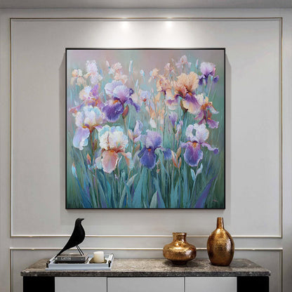 Elegante florale Leinwandkunst für Zuhause