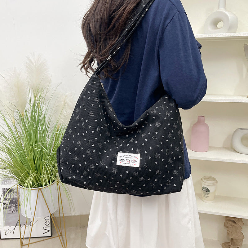 Baumwollmischung Legere Hobo Tasche