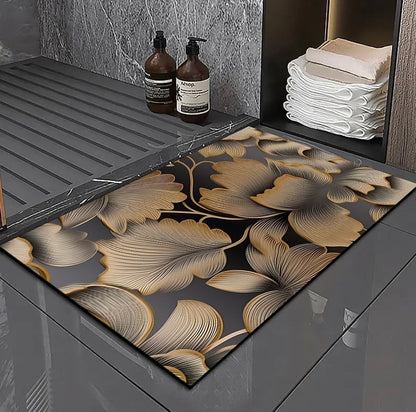 3D Floral Design Badmatte Brehn