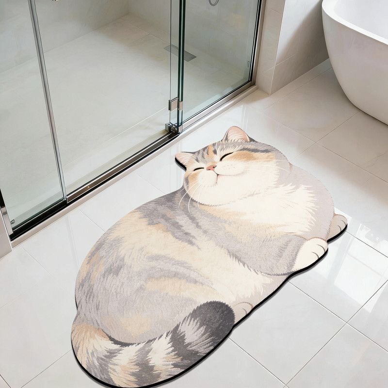 Katzen-Themen Plüsch-Badevorleger Brehn