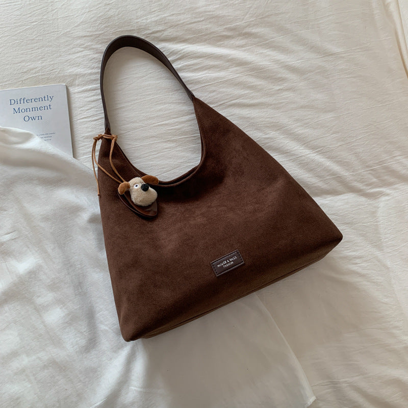 Weiches Wildleder Hobo Bag Brehn