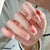 Floral-inspirierte Press-On-Nagelsatz Brehn
