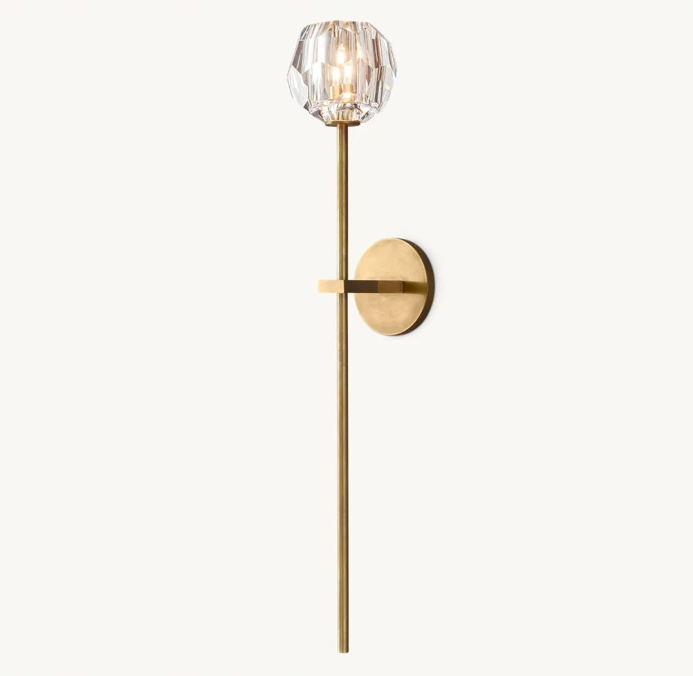 Elegante Kristall Wandleuchte