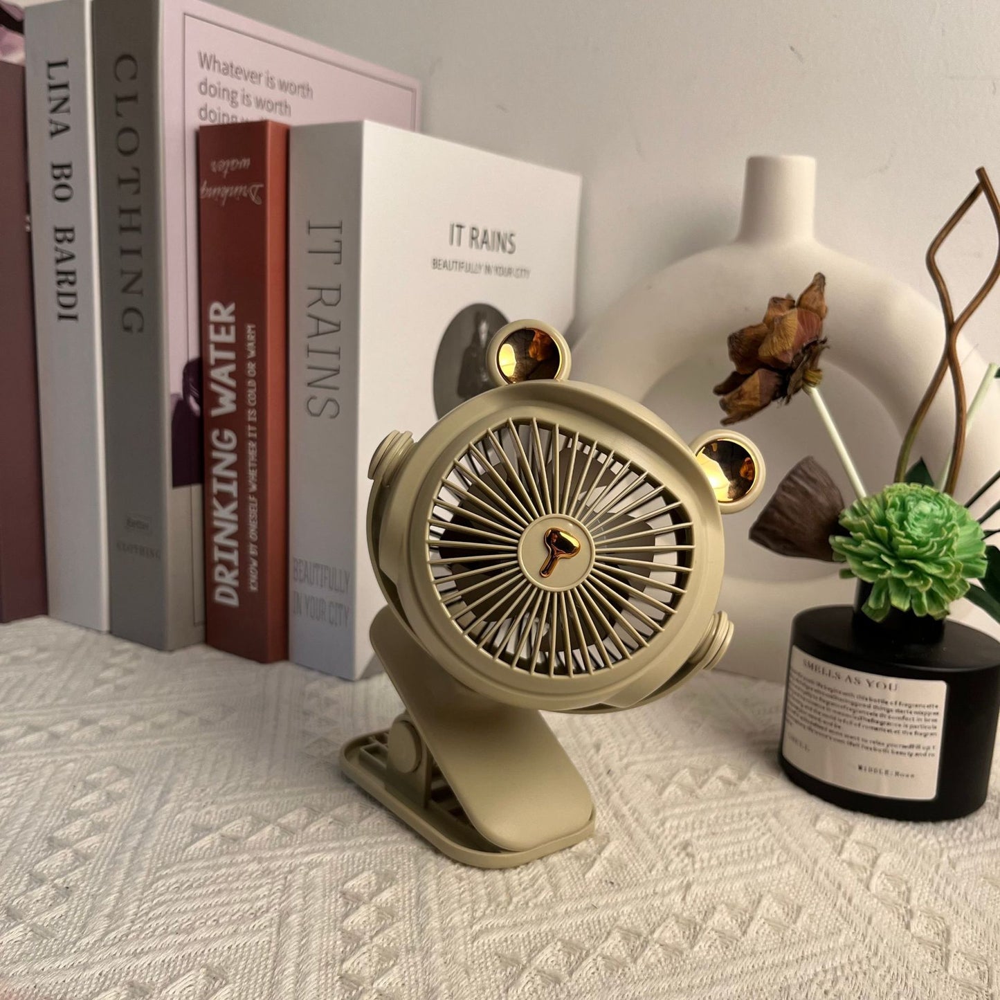 Süßer Tiermotiv Tragbarer Schreibtischventilator Brehn