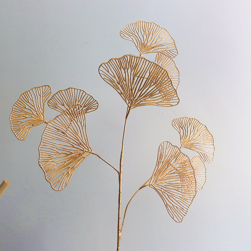 Dekorative Metall Ginkgo Blatt Anordnung