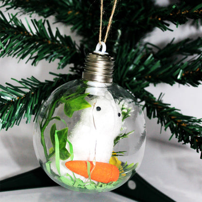 Festliche Weihnachtsdekoration mit Hasenfigur Brehn