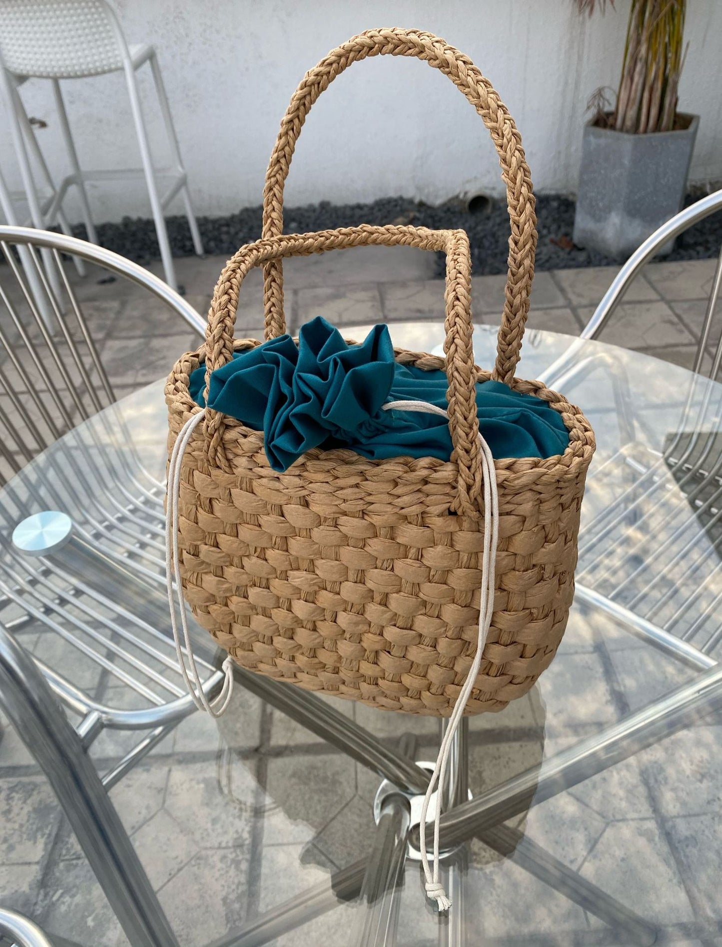 Damen Geflochtene Tasche Brehn