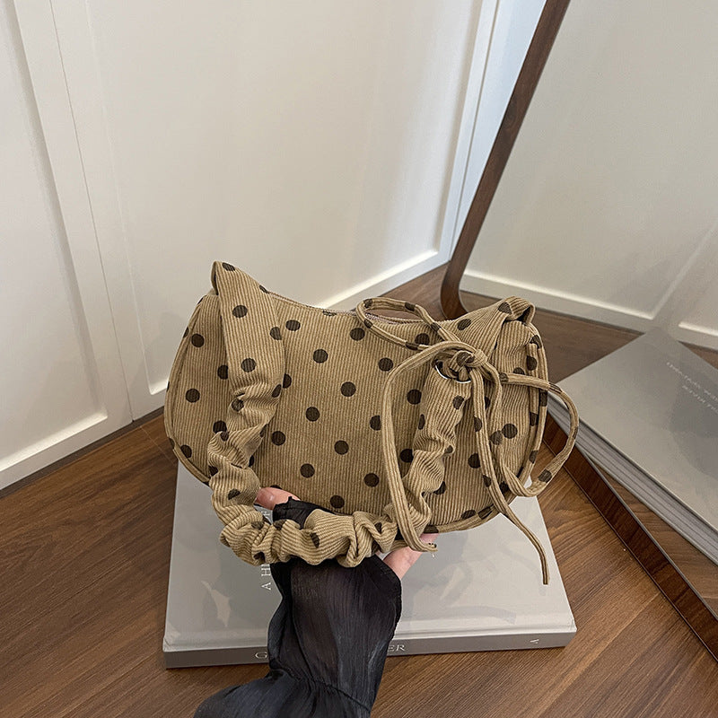 WoVintage Polka Dot Umhängetasche Brehn