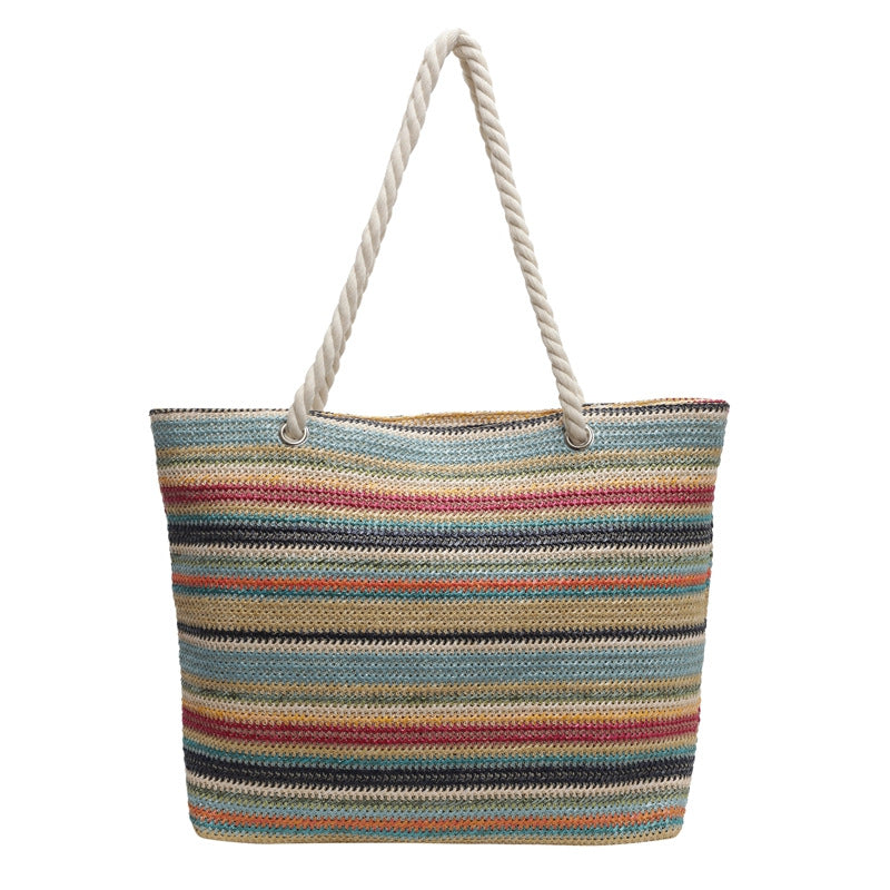 Geräumige gestreifte Strandtasche Brehn
