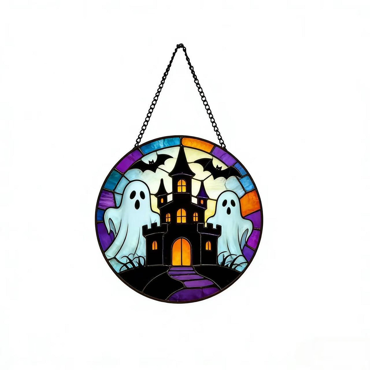 Dekorative Totenkopf Buntglas Wandkunst Brehn