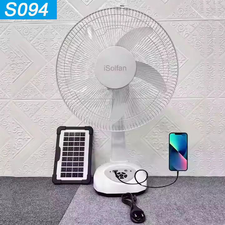 Damen solarbetriebener Standventilator mit intelligenter Steuerung Brehn