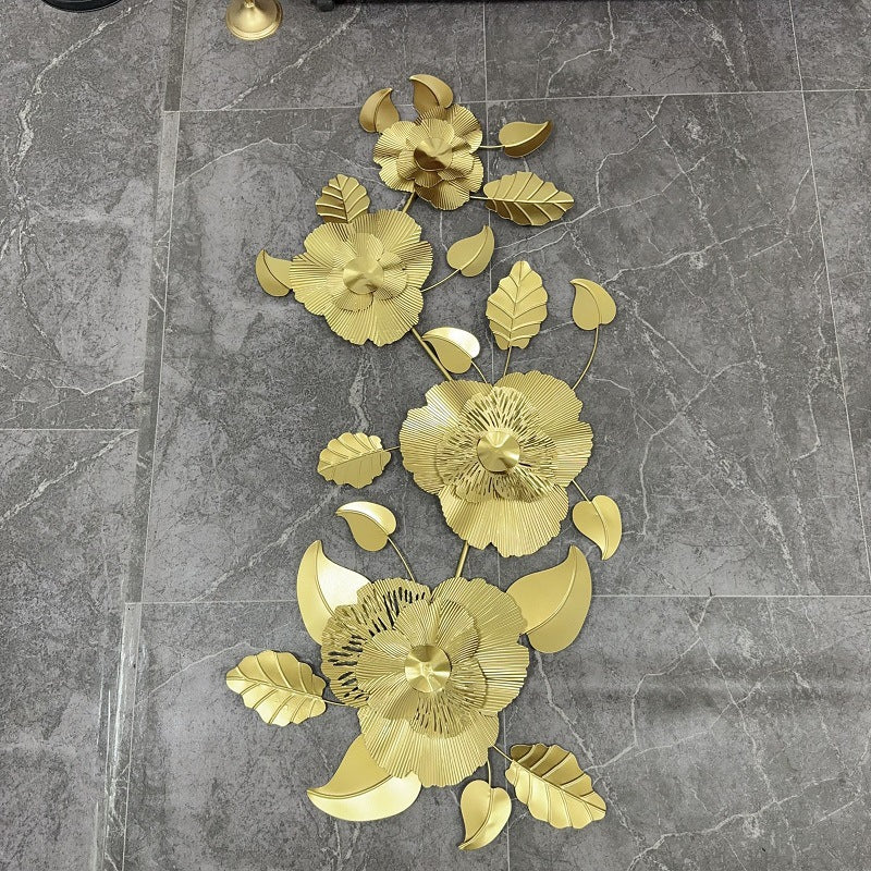 Dekorative Metallblumen Wandskulptur Brehn