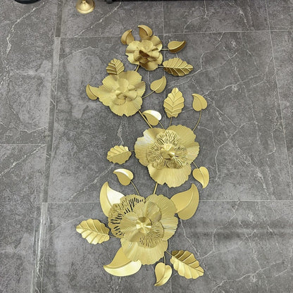 Dekorative Metallblumen Wandskulptur Brehn