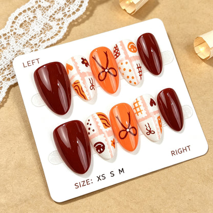 Kreatives handgemaltes Druck-Nagelkunst-Set
