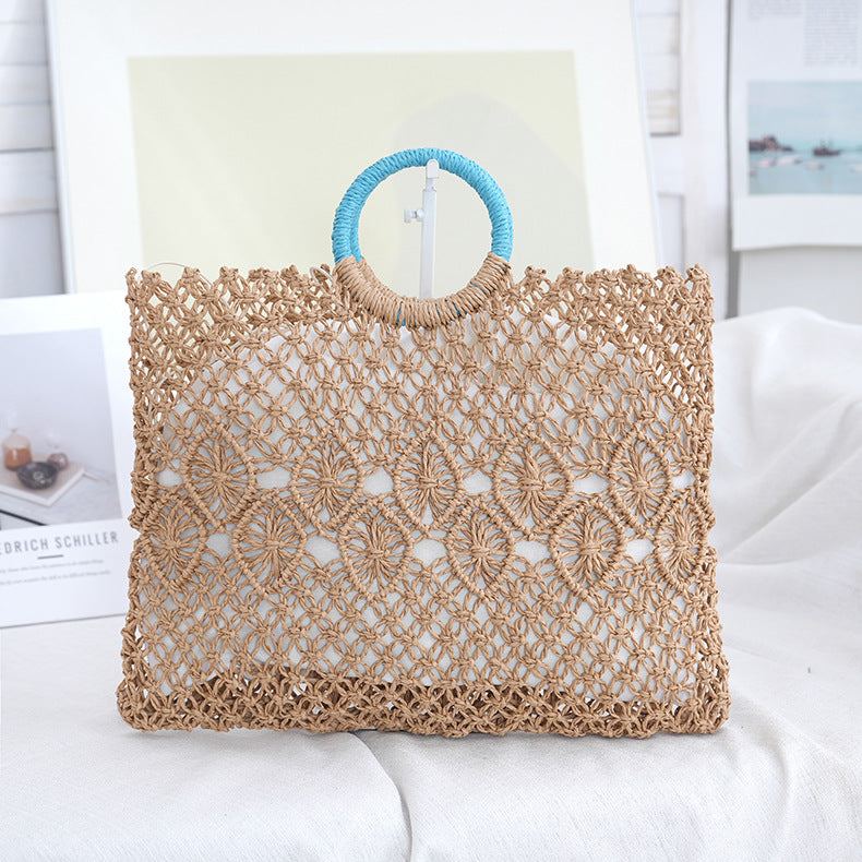 Makramee Tragetasche mit Kunstvollem Designs Brehn