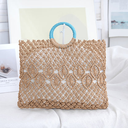 Makramee Tragetasche mit Kunstvollem Designs Brehn