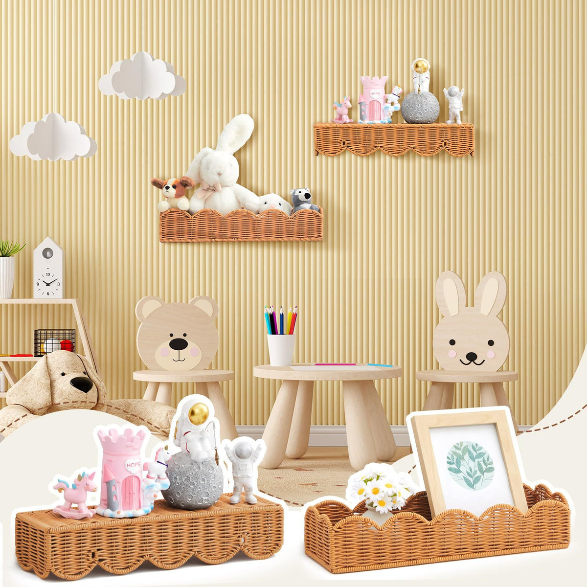Rattan Wandregal Brehn