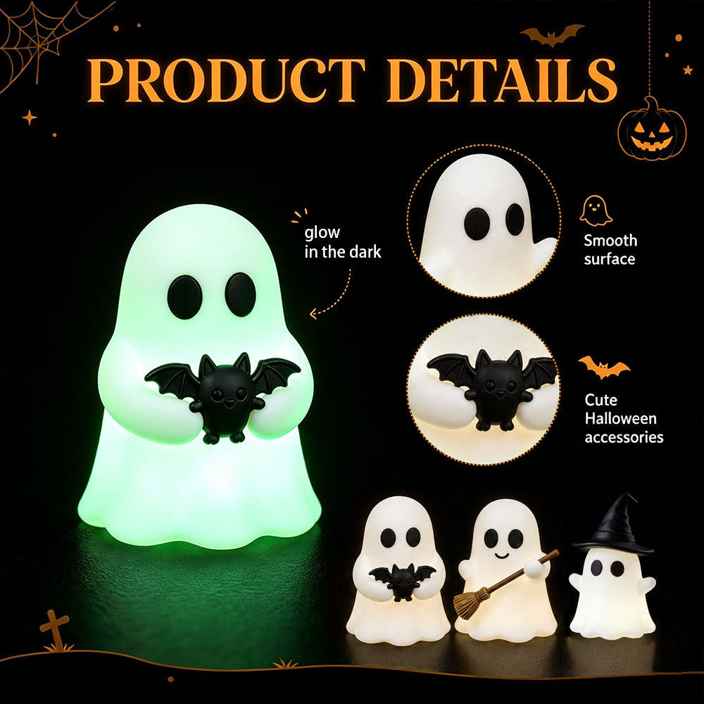 Niedliche Silikon-Kabelschutzfigur Geist mit Fledermaus-Design