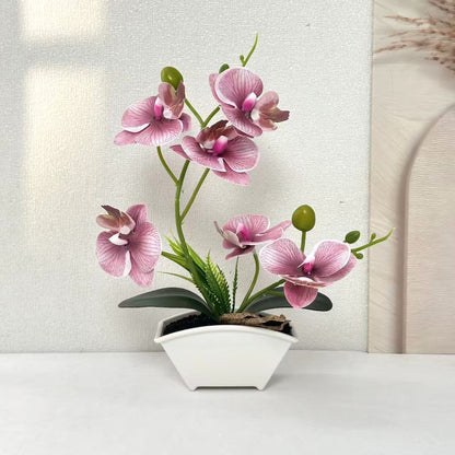 Elegante künstliche Orchideenpflanze für die Wohnkultur drinnen