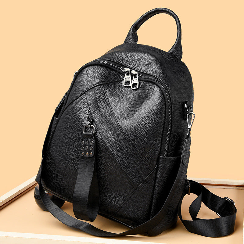 Vintage-inspirierter strukturiertes Leder-Rucksack Brehn