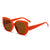 Damen oversized modische Sonnenbrille mit geschwungenem Rahmen Brehn